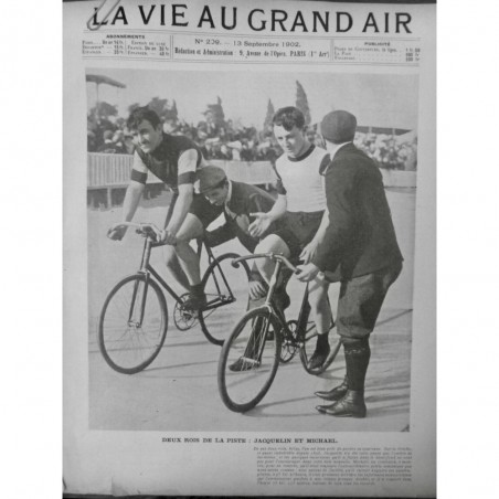 1911 VELO VILLE DE PARIS JACQUELIN MACHAEL RECORD