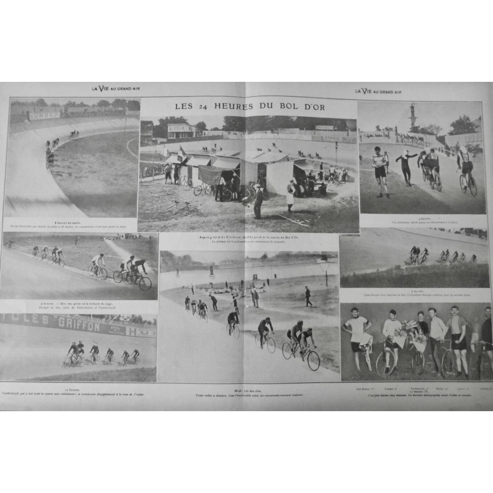 1904 VELO VILLE DE PARIS BOL D'OR VELODROME PETIT-BRETON GEORGET