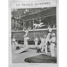 1912 FI GYMNASTIQUE SPORT MILITAIRE FÊTE ORPHELIN APPRENTIS AUTEUIL SAUT PERCHE