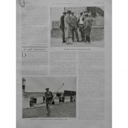 1912 FI GOLF BALFOUR CHAMPIONNAT PARLEMENT ANGLAIS RYE CLUB BALLE SPORT