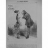 1854 DAUMIER GRAVURE ROBERT MACAIRE BUREAU FAISANCE CHARITÉ PAUVRE