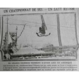 1918 E SKI SAUT HAUTEUR CONCOURS CHAMPIONNAT AMERIQUE ILLINOIS