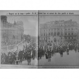 1917 HONGRIE COURONNEMENT ROI CHARLE IV UNIFORME BUDAPEST PALAIS ROYAL