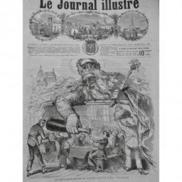 1866 ST CHARLEMAGNE ROI EMPEREUR COURONNE FETE AIX LA CHAPELLE FESTIN 3 JOURNAUX