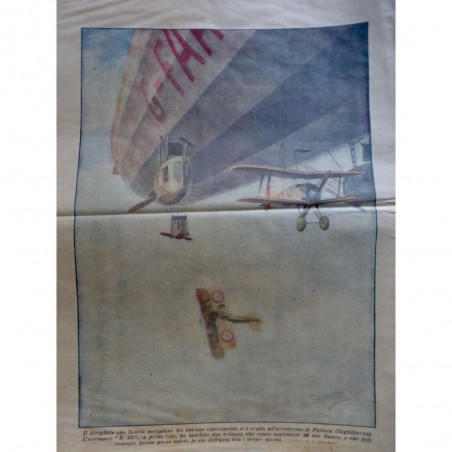 1926 DC AVIATION ZEPPELIN LANCEUR AVION AERODROME PULHAM ANGLETERRE