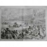 1859 I COURSE TAUREAUX SEVILLE CORRIDA TORERO TAUROMACHIE ARENE