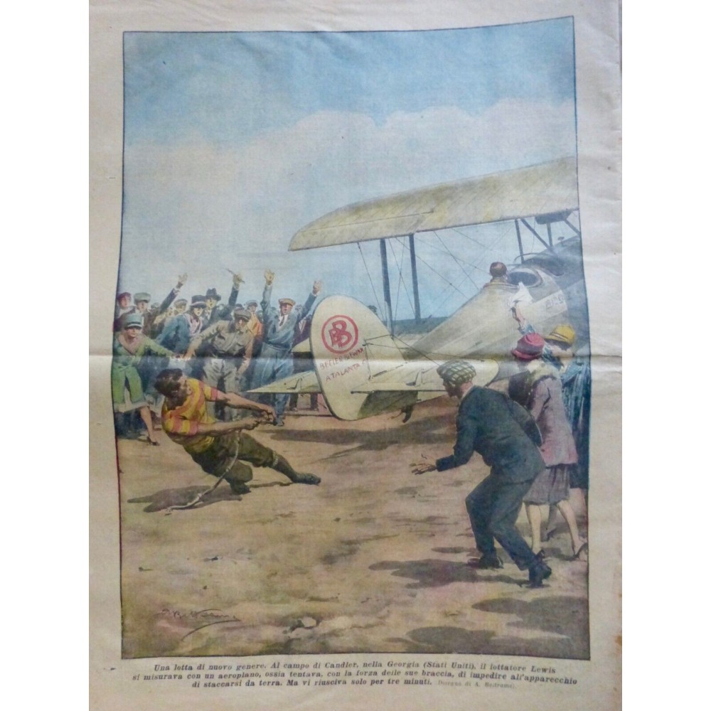 1927 DC AVIATION GEORGIE CANDLER COMBATTANT LEWIS FORCE BRAS DECOLLAGE AVION