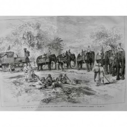 1875 UI PRINCE GALLES INDES VOYAGE ELEPANT LOCOMOTIVE INDORE PRESIDENT BOMBAY