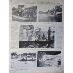 1905 LGI PARIS TRAVERSEE NAGE EPREUVE NATATION MISS KELLERMANN PAULUS VAINQUEUR