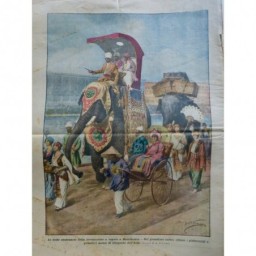 1925 DC MANCHESTER FESTIVAL LOCOMOTION TRANSPORT PRIMITIF ELEPHANT ASIE