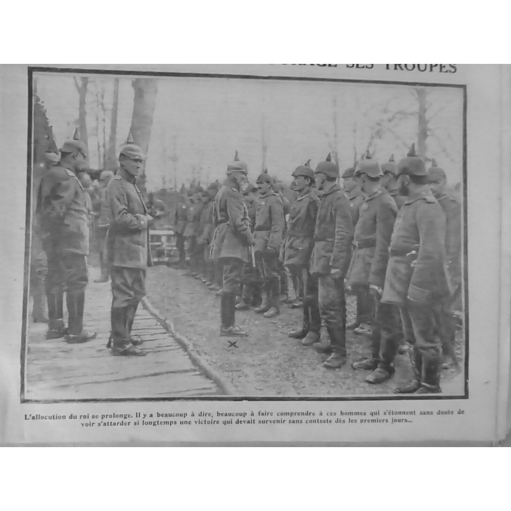 1915 04 ROI BAVIERE TROUPE ALLOCUTION ENCOURAGEMENT