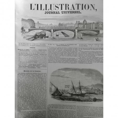 1846 I DELIVRANCE PRISONNIER FRANCAIS ABD-EL-KADER CÔTE AFRIQUE PRESIDES ESPAGNE