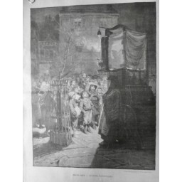 1898 UI GUIGNOL FAUBOURIEN RUE SPECTATEUR ENFANT THEATRE