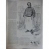 1858 I GAVARNI DESSIN SERGENT MAJOR BATAILLON VANITE APPARENCE