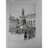 1890 CONFLIT ANGLO-PORTUGAIS LISBONNE MANIFESTATION STATUE SAMOËNS 3 JOURNAUX