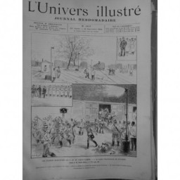 1892 UI ARMEE MANOEUVRES GARE SILLARDS EVACUATION CARNOT REVUE CHASSEUR CHEVAL