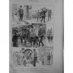 1892 UI CHOLERA HAMBOURG AFFICHE RUE VAISSEAU QUARANTAINE DISTRIBUTION EAU REDON