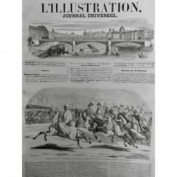 1846 I PARIS CHAMP MARS GRANDE REVUE DUC NEMOURS ENVOYÉ EMPEREUR MAROC