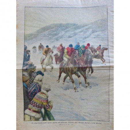 1925 DC SPORT COURSE HIPPIQUE NEIGE ST MORITZ PRIX ZURICH