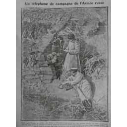 1914 E TELEGRAPHE TELEPHONE CAMPAGNE AMEE RUSSE COMMUNICATION