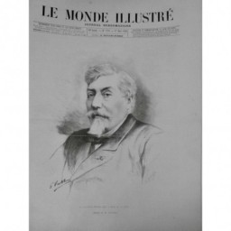 1890 MI SCULPTEUR OLIVA PARIS PORTRAIT OEUVRES DESSIN VUILLIER