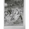 1890 MI CONTEUR LE DECAMERON SOUS-BOIS HERBE NATURE TABLEAU WAGREZ BAUDE