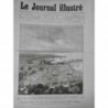 1890 MARTINIQUE FORT DE FRANCE INCENDIE DEGATS RUINES EGLISE 4 JOURNAUX