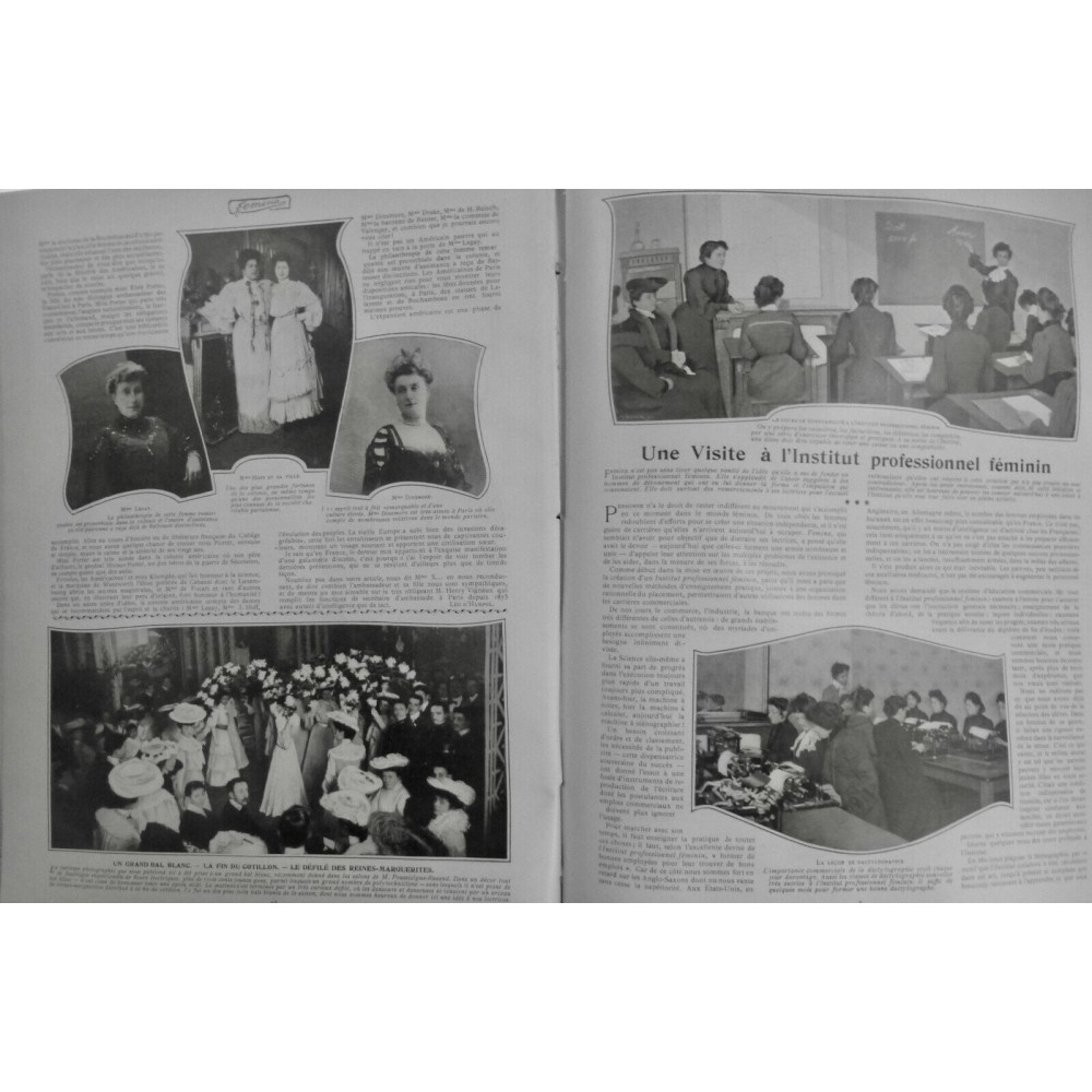 1904 F FEMME INSTITUT PROFESSIONNEL FEMININ DACTYLOGRAPHIE COMPTABILITE