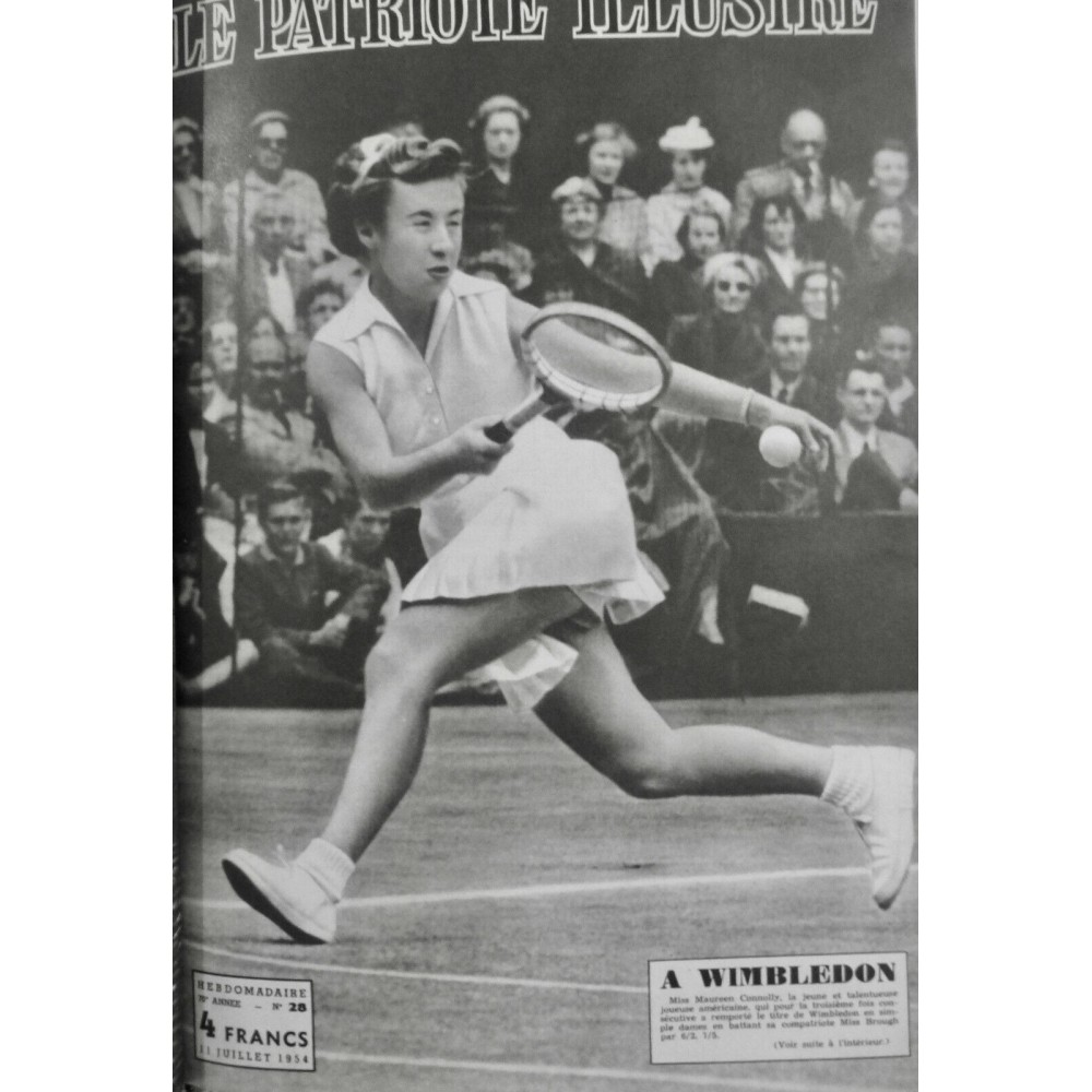 1954 PI TENNIS FEMME TOURNOI WIMBLEDON MISS MAUREEN CONNOLLY VICTOIRE