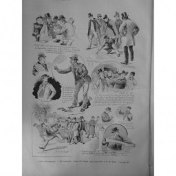 1891 UI PARIS CAMELOTS TYPES SCENES DESSIN DESTEZ