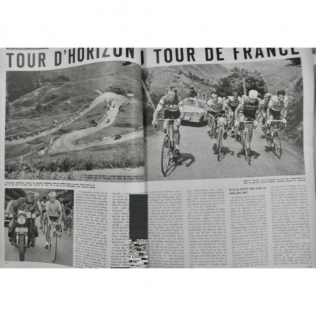 1966 PI CYCLISME TOUR FRANCE KUNDE MAILLOT JAUNE PELOTON POULIDOR GABICA