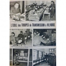 1954 PI ECOLE TROUPE TRANSMISSION AUTOMATIQUE VILVORDE TELEGRAPHE MORSE