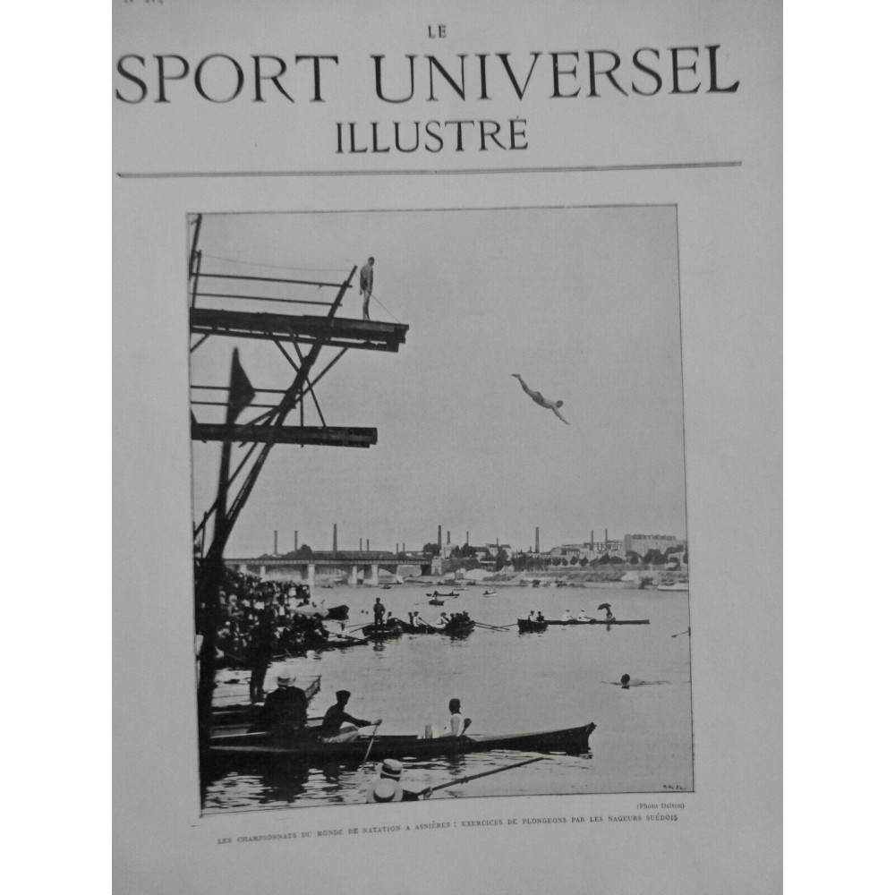 1900 SUI NATATION PLONGEON CHAMPIONNAT MONDE ASNERES