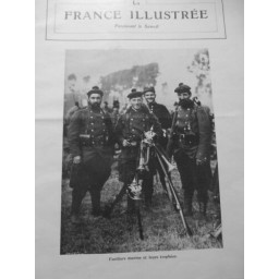 1914 FI GUERRE SOLDAT FUSILIERS MARINS TROPHEES CASQUE FUSIL CLAIRON