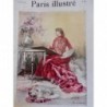 1889 PI FEMME PEINTRE NATURE MORTE PALETTE TOILE