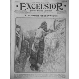 1915 E OCTOBRE GUERRE TRANCHEE GOUMIER OBSERVATEUR