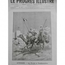 1897 PI TOMBOUCTOU DESERT TOUAREG JOFFRE AFRIQUE POSTE COURRIER CHAMEAU