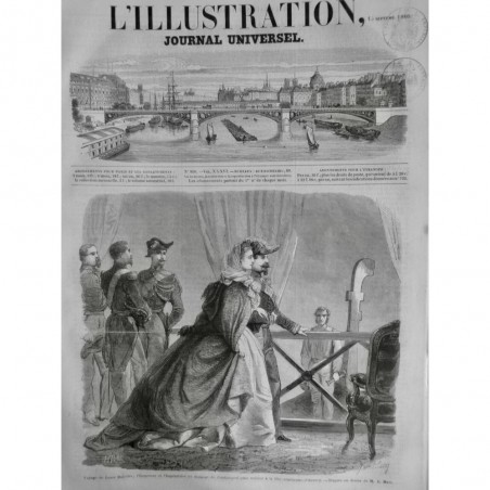 1860 I EMPEREUR IMPERATRICE VOYAGE EMBARQUEMENT FÊTE VENITIENNE ANNECY MARC