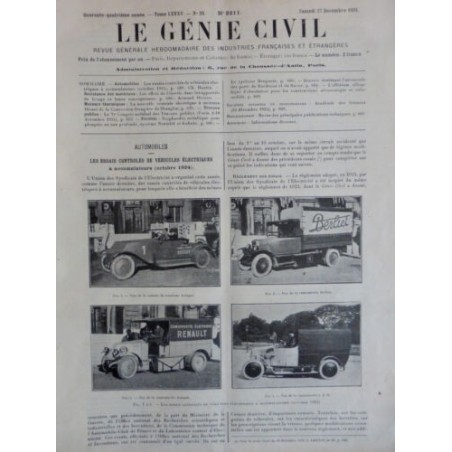 1924 GC AUTOMOBILE VEHICULE ELECTRIQUE ACCUMULATEUR CAMIONNETTE