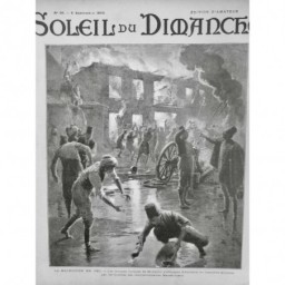 1903 SD MACEDOINE GUERRE INCENDIE TROUPE TURQUE BOMBE REVOLUTIONNAIRE