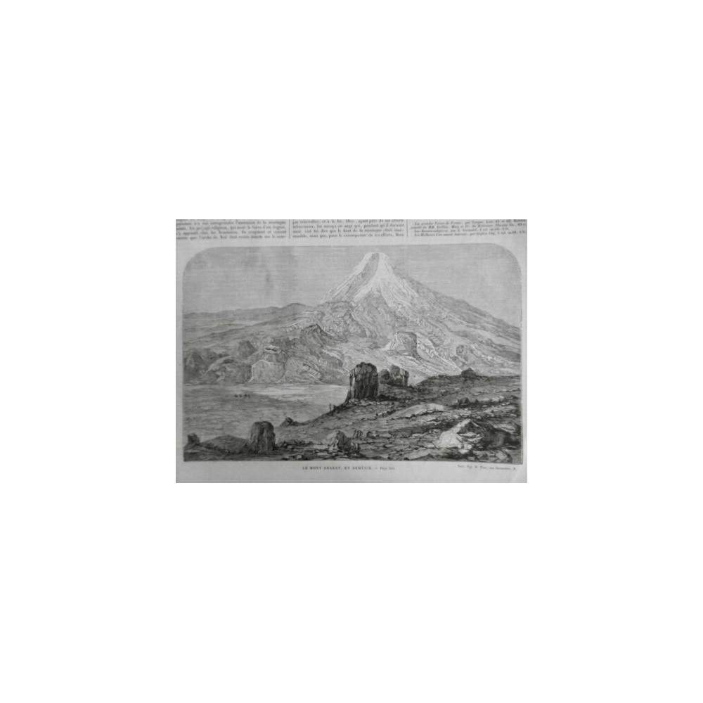 1863 MI ARMENIE MONT ARARAT ALTITUDE NEIGE