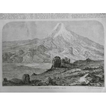 1863 MI ARMENIE MONT ARARAT ALTITUDE NEIGE