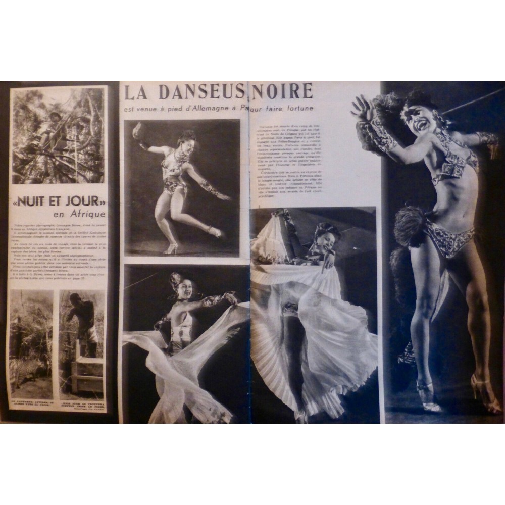 1947 NJ DANSE DANSEUSE MLLE FORTUNA JITTERBUG PARIS BOOGIE WOOGIE