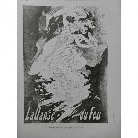 1897 CF DANSE DU FEU LOIE FULLER NOUVELLE AFFICHE CHERET