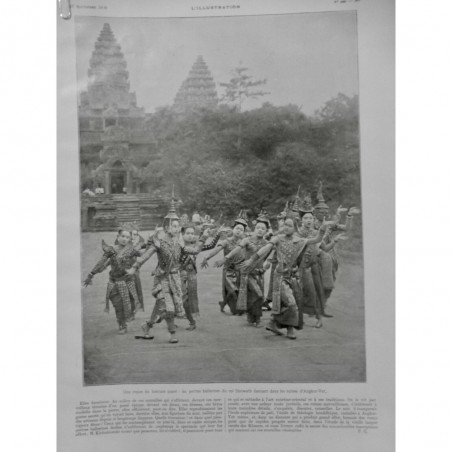 1909 I DANSE PETITE BALLERINE ROI SISOWATH COSTUME RUINES ANGKOR VAT