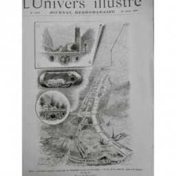 1892 UI VINCENNES PARIS TRAMWAY TUBULAIRE PROJET BERLIER