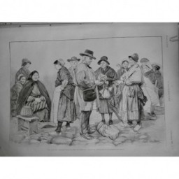 1893 I TRUFFES CAHORS MARCHÉ CAVEURS ACHETEUR GROS DESSIN MALTESSE