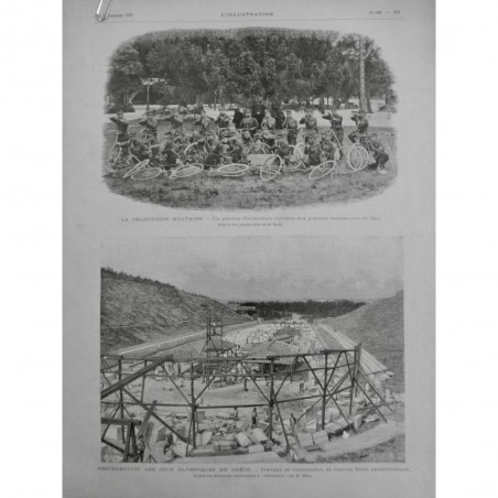 1895 I GRECE JEUX OLYMPIQUES RESTAURATION STADE PANATHENAÏQUE