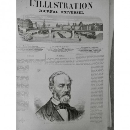 1871 I DORIAN REPRESENTANT LOIRE PORTRAIT BIOGRAPHIE