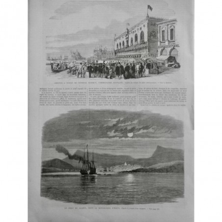 1866 UI HAITI PORT JACMEL VILLE COMMERCE PAQUEBOT